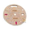Kỳ Lân Luxury mat dong ho rolex day date vang hong ruby10 Mặt đồng hồ Rolex Day Date vàng hồng custom kim cương & Ruby