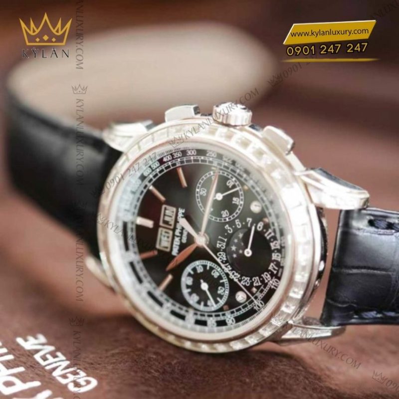 Đồng hồ Patek Philippe Platinum mặt số đen 5271P-010