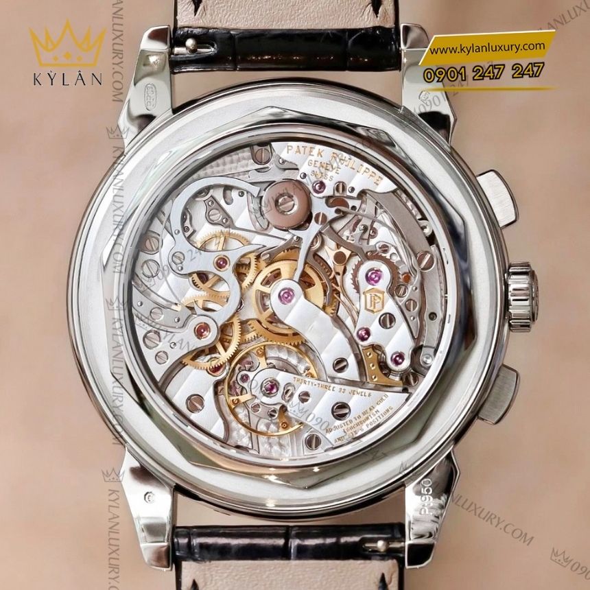 Kỳ Lân Luxury patek philippe 5271p 010 platinum 16 Đồng hồ Patek Philippe Platinum mặt số đen 5271P-010