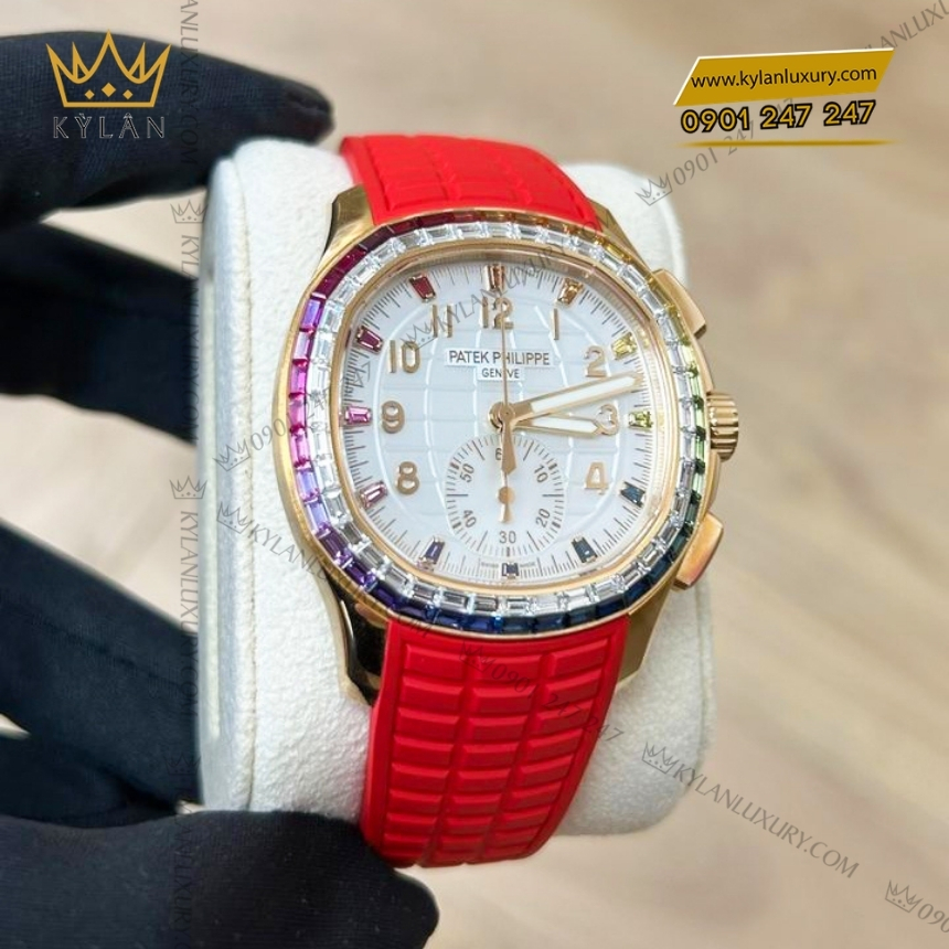 Kỳ Lân Luxury patek philippe aquanaut luce rainbow chronograph 7968 300r 001 10 1 Đồng hồ Patek Philippe Aquanaut Luce Rainbow Chronograph 7968/300R-001
