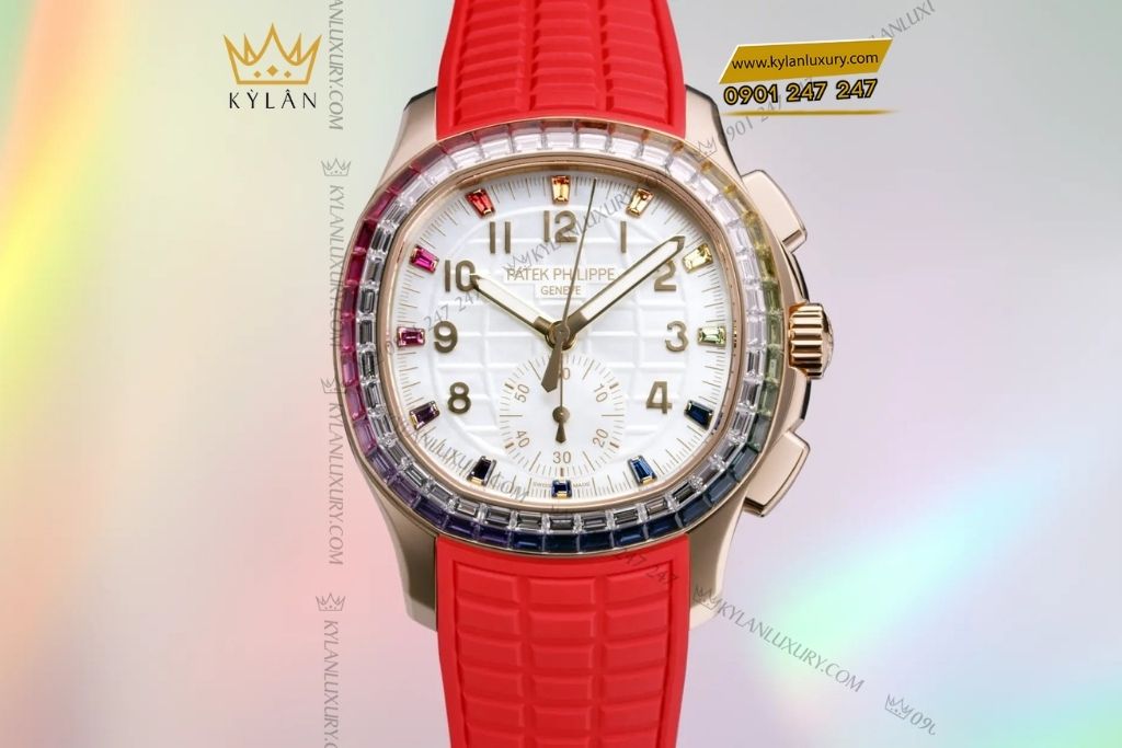 Kỳ Lân Luxury patek philippe aquanaut luce rainbow chronograph 7968 300r 001 2 Đồng hồ Patek Philippe Aquanaut Luce Rainbow Chronograph 7968/300R-001