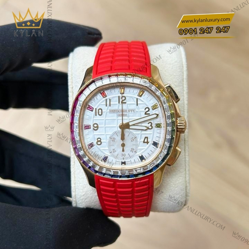 Kỳ Lân Luxury patek philippe aquanaut luce rainbow chronograph 7968 300r 001 8 1 Đồng hồ Patek Philippe Aquanaut Luce Rainbow Chronograph 7968/300R-001