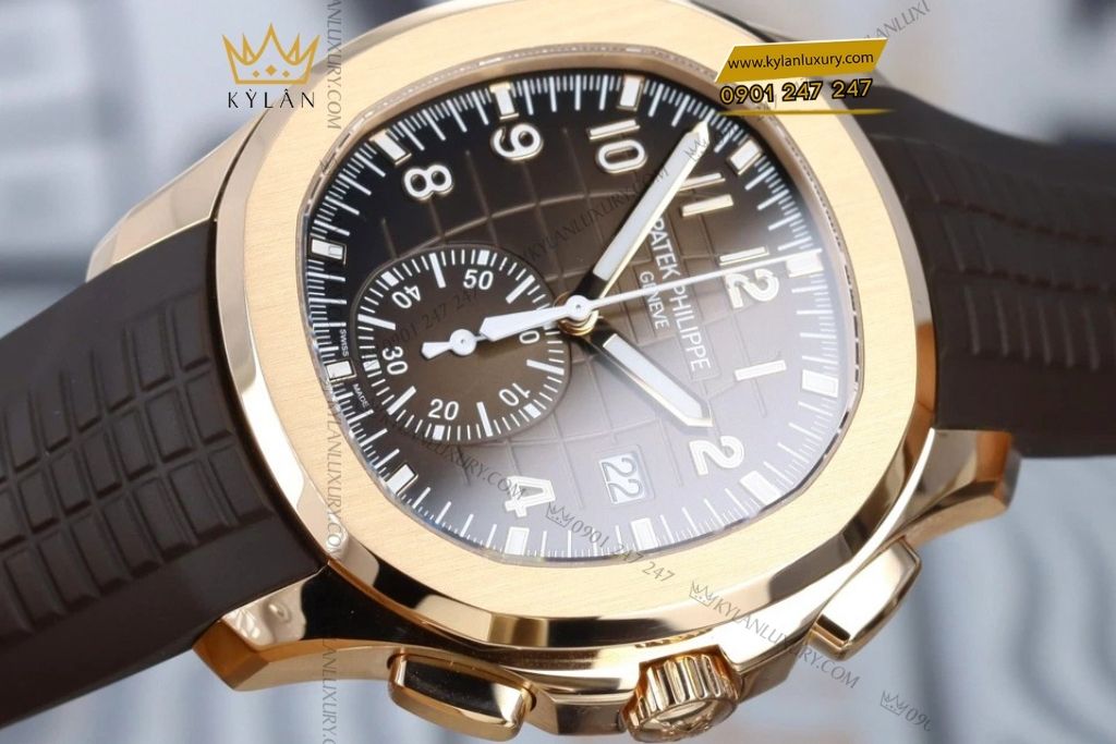 Kỳ Lân Luxury patek philippe aquanaut nau sunburst 5968r 001 2 1 Đồng hồ Patek Philippe Aquanaut vàng hồng 5968R-001