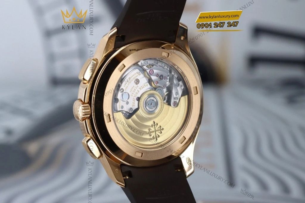 Kỳ Lân Luxury patek philippe aquanaut nau sunburst 5968r 001 8 1 Đồng hồ Patek Philippe Aquanaut vàng hồng 5968R-001