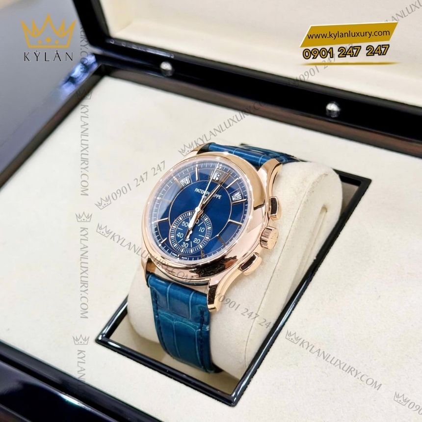 Kỳ Lân Luxury patek philippe complications 5905r 010 2 Đồng hồ Patek Philippe Complications xanh dương 5905R-010