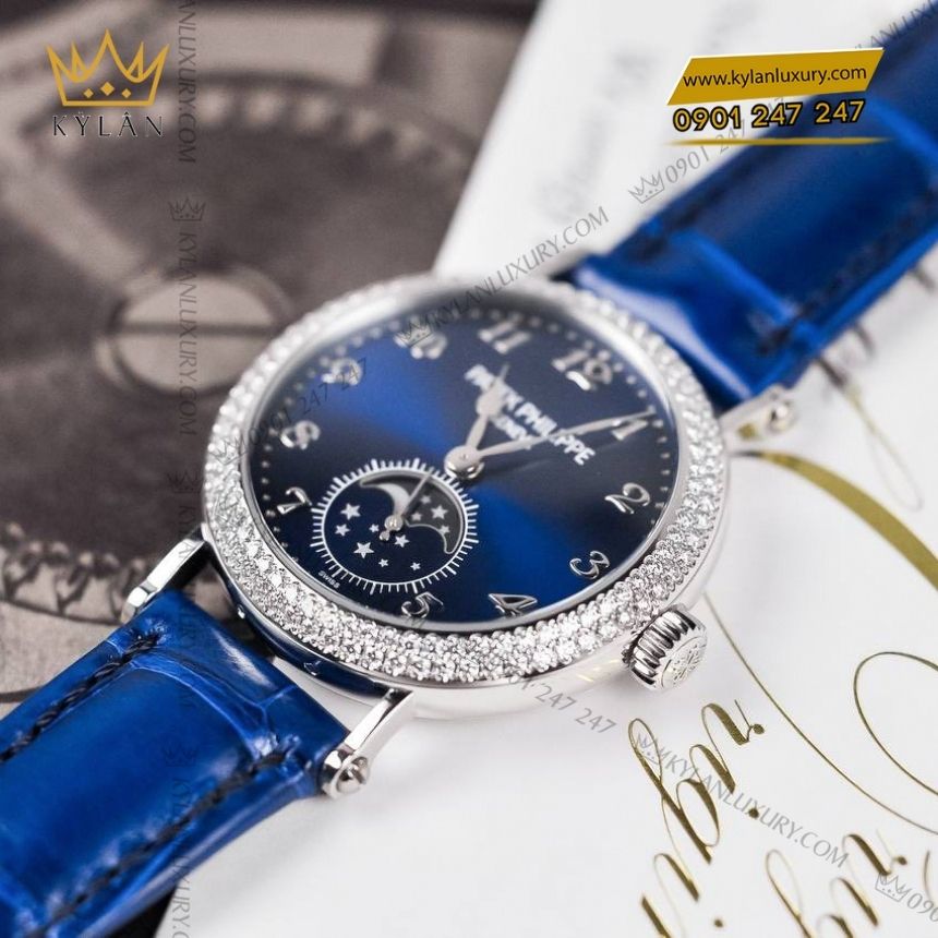 Kỳ Lân Luxury patek philippe complications 7121 200g 001 5 Đồng hồ Patek Philippe Complications vàng trắng vành kim 7121/200G-001