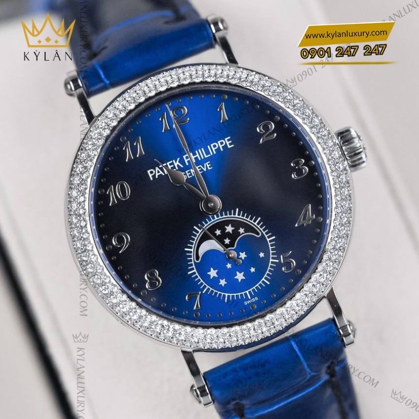 Kỳ Lân Luxury patek philippe complications 7121 200g 001 7 Đồng hồ Patek Philippe Complications mặt xanh vàng trắng 7121/200G-001