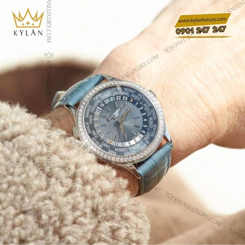 Đồng hồ Patek Philippe Complications mặt xanh xám vành kim 7130G-016