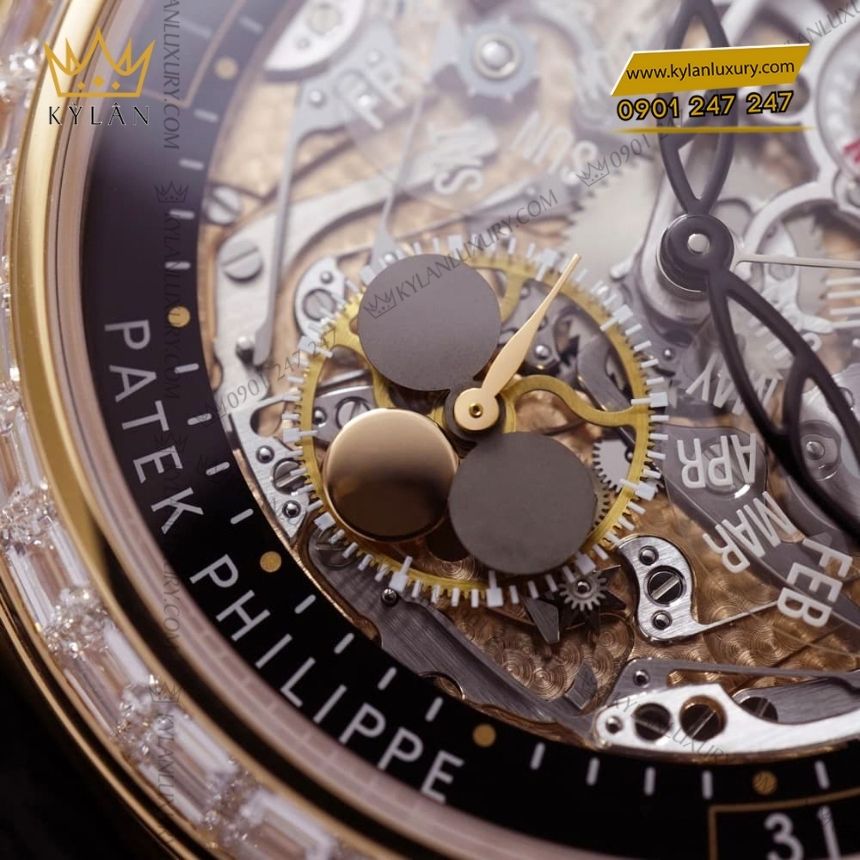 Kỳ Lân Luxury patek philippe grand complications 5304 301r 001 13 Đồng hồ Patek Philippe vàng hồng lộ cơ 5304/301R-001