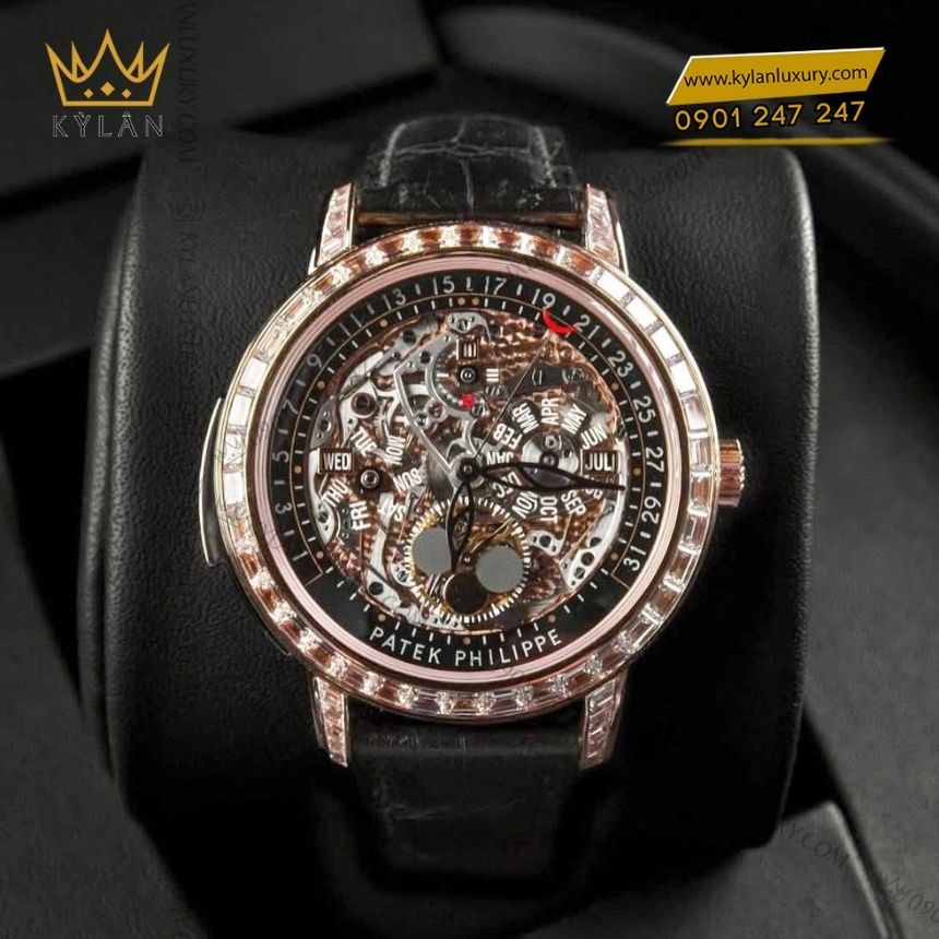 Kỳ Lân Luxury patek philippe grand complications 5304 301r 001 6 Đồng hồ Patek Philippe vàng hồng lộ cơ 5304/301R-001