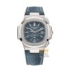 Đồng hồ Patek Philippe Nautilus vàng trắng xanh xám 5980/60G-001