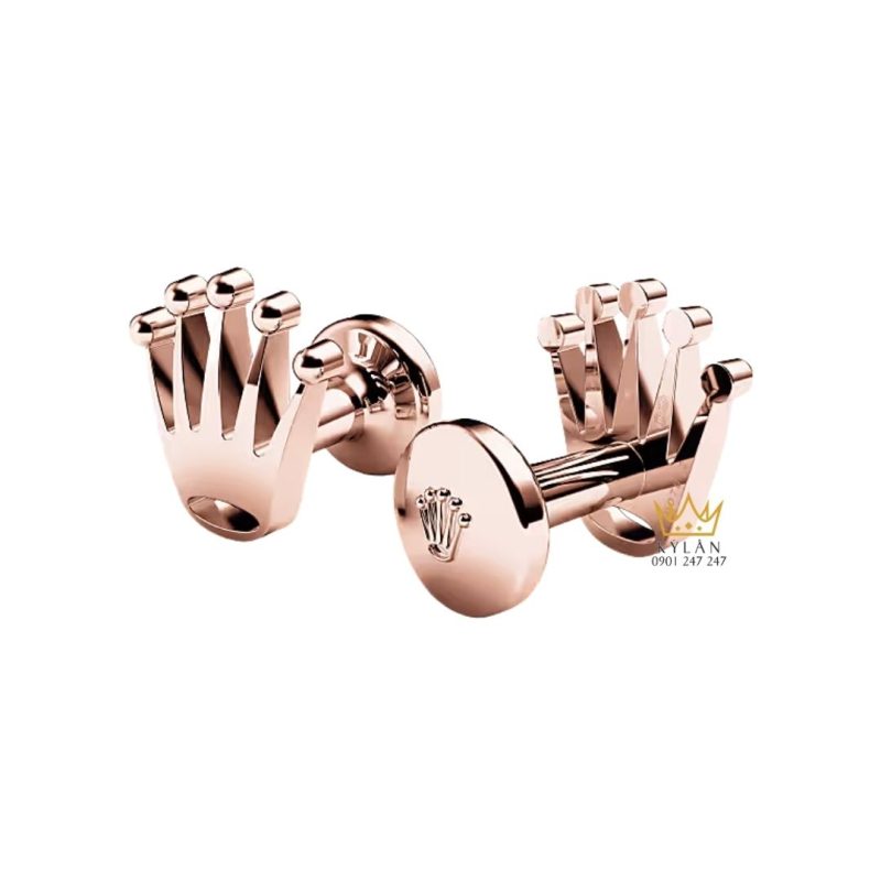 Rolex Cufflinks vàng hồng A1015