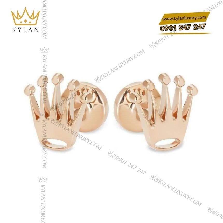 Kỳ Lân Luxury rolex cufflinks a1015 everose 5 Rolex Cufflinks vàng hồng A1015