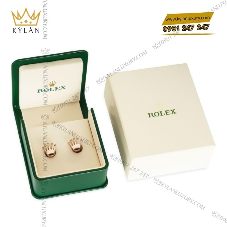 Kỳ Lân Luxury rolex cufflinks a1015 everose 7 Rolex Cufflinks vàng hồng A1015