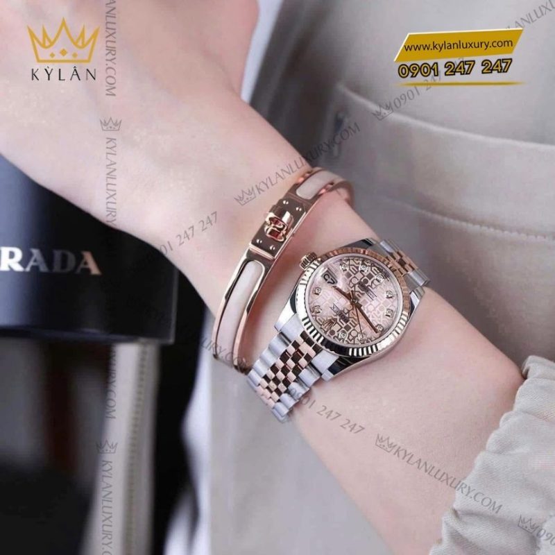Đồng hồ Rolex Datejust 31 mặt vi tính hồng 178271