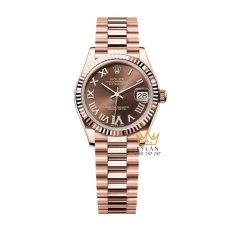 Đồng hồ Rolex Datejust 31 vàng hồng chocolate 278275-0025