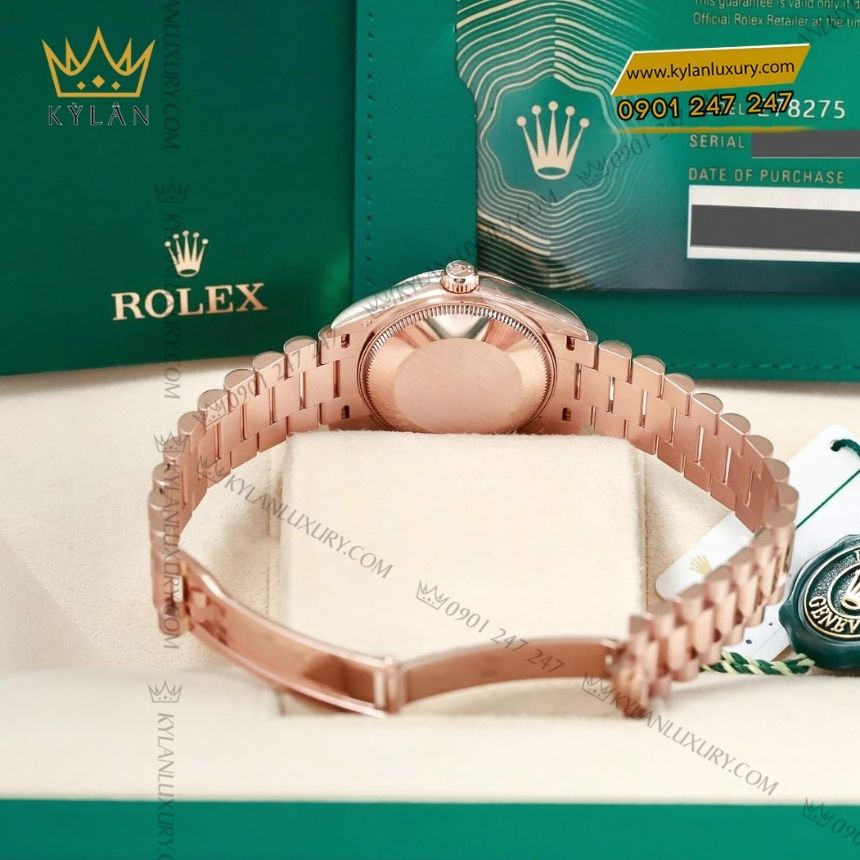 Kỳ Lân Luxury rolex datejust 31 chocolate 278275 0025 6 Đồng hồ Rolex Datejust 31 vàng hồng chocolate 278275-0025