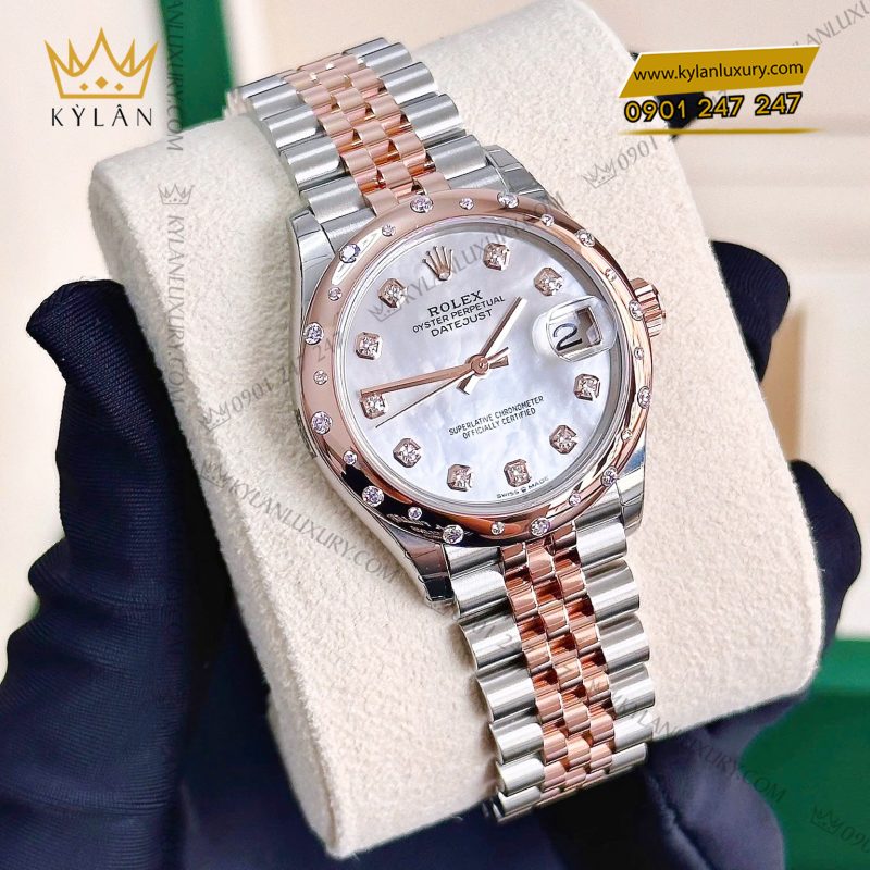 Đồng hồ Rolex Datejust 31 vàng hồng xà cừ 278341RBR-0026