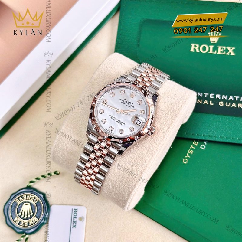 Đồng hồ Rolex Datejust 31 vàng hồng xà cừ 278341RBR-0026