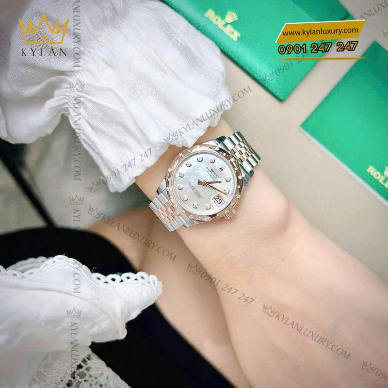 Đồng hồ Rolex Datejust 31 vàng hồng xà cừ 278341RBR-0026