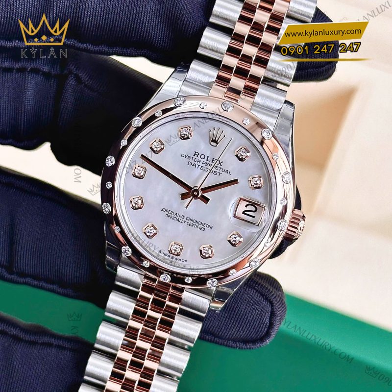Đồng hồ Rolex Datejust 31 vàng hồng xà cừ 278341RBR-0026