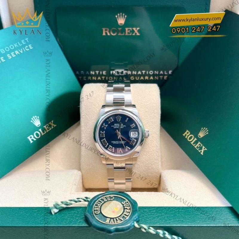 Đồng hồ Rolex Datejust 31 xanh dương La Mã 278240-0017