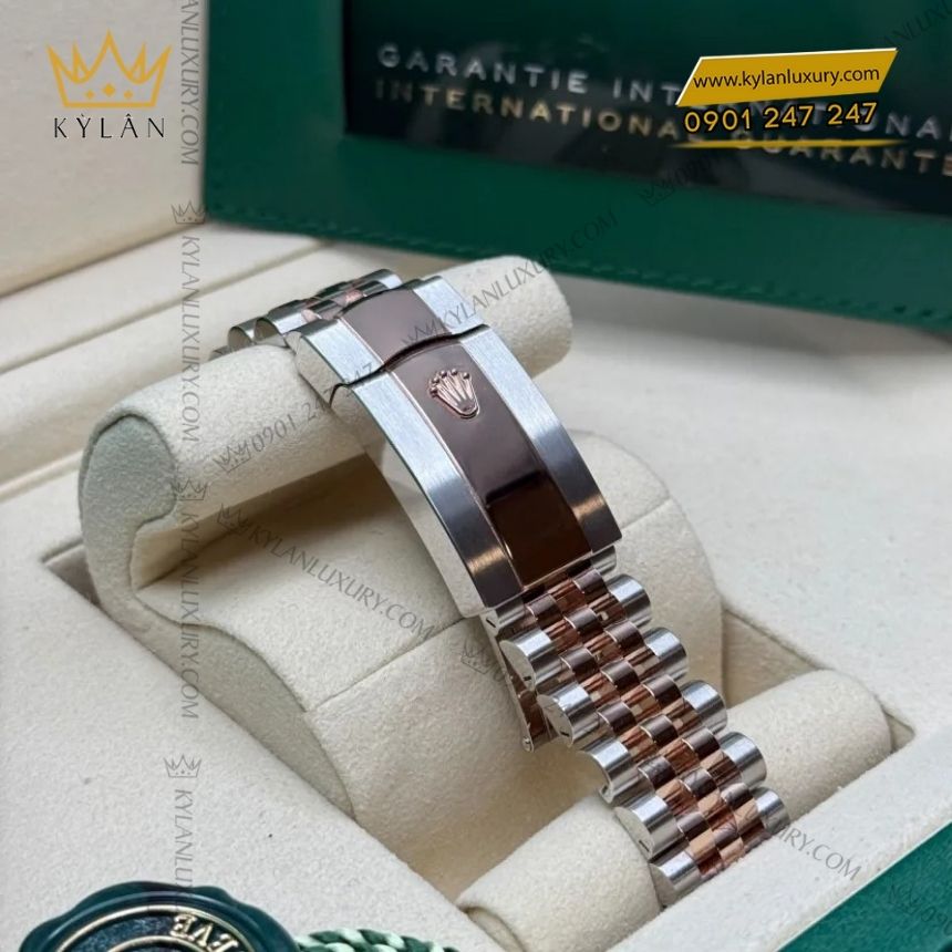 Kỳ Lân Luxury rolex datejust 36 126281rbr 0015 9 Đồng hồ Rolex Datejust 36 hồng kim cương 126281RBR-0015