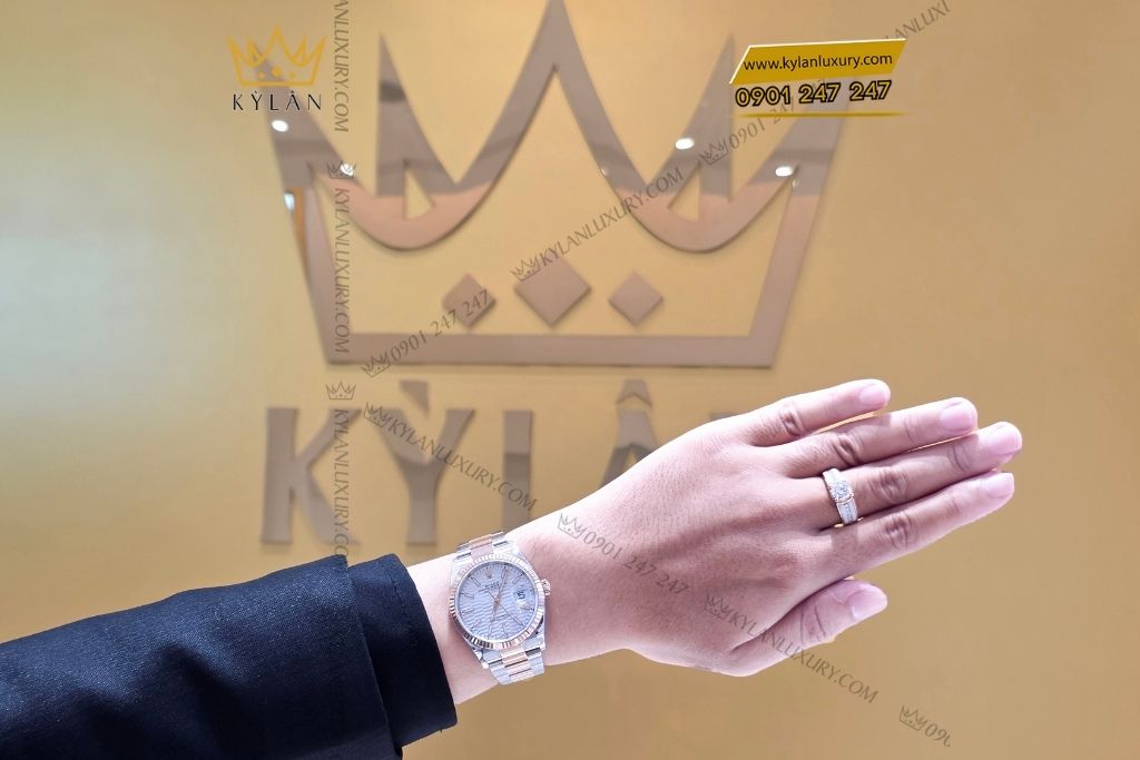 Kỳ Lân Luxury rolex datejust 36 126331 0034 9 Đồng hồ Rolex Datejust 36 mặt xếp gạch 126331-0034