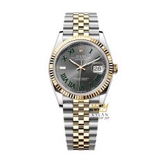 Đồng hồ Rolex Datejust 36 demi xám La Mã 126233-0035