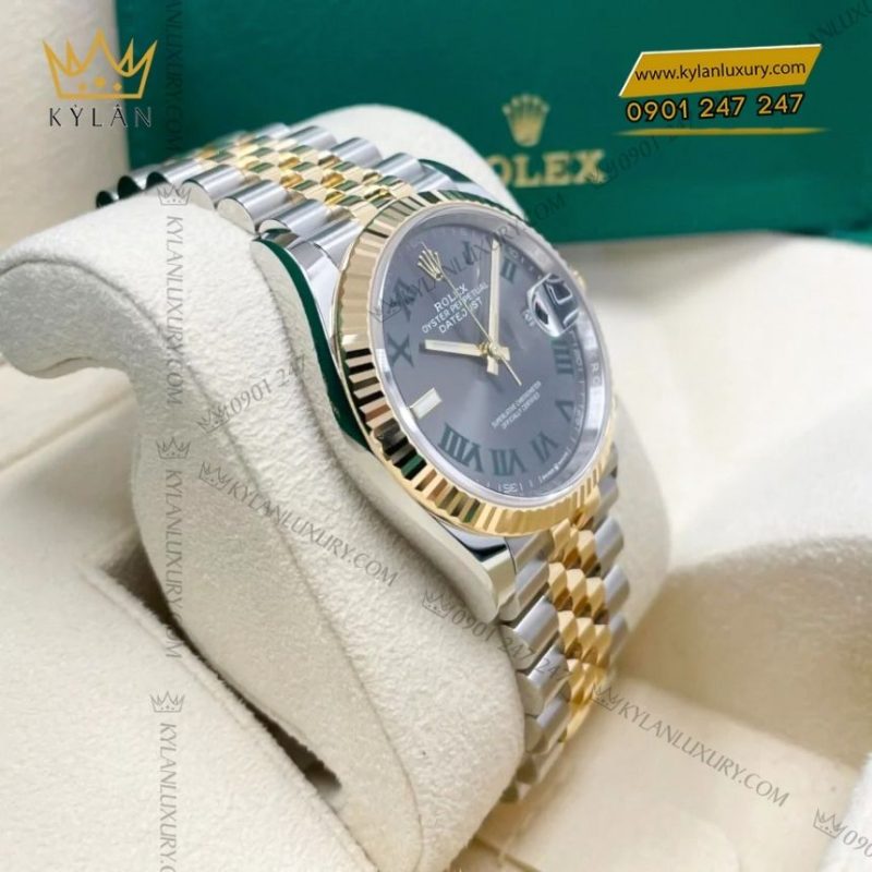 Đồng hồ Rolex Datejust 36 demi xám La Mã 126233-0035