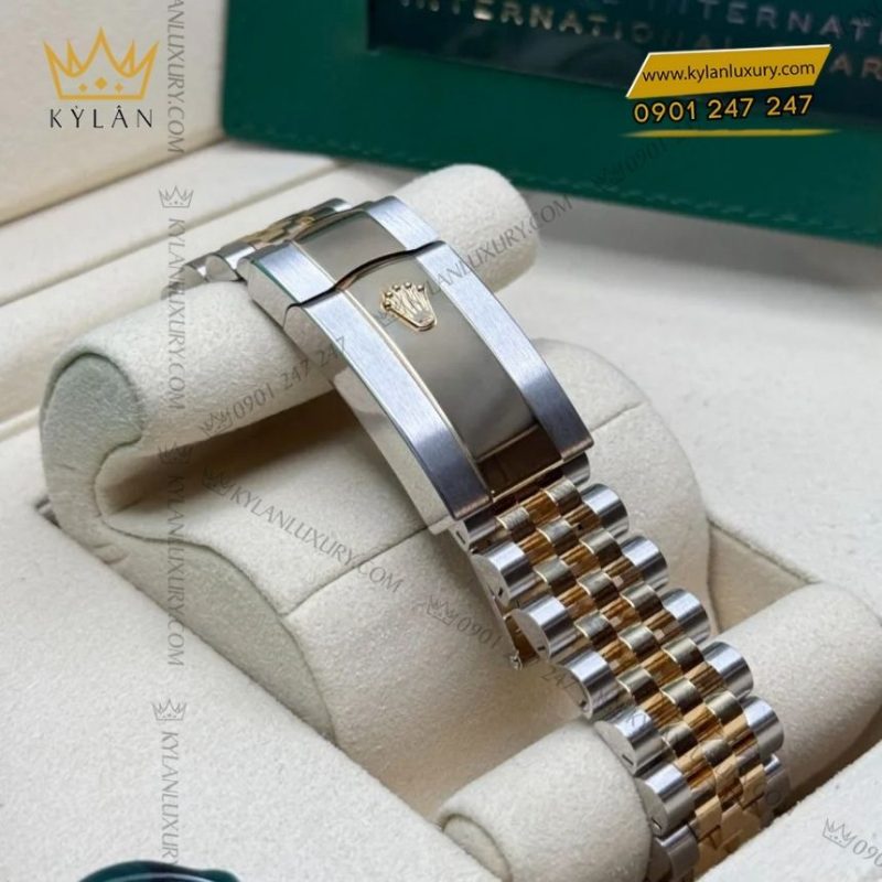 Đồng hồ Rolex Datejust 36 demi La Mã vành kim 126283RBR-0015