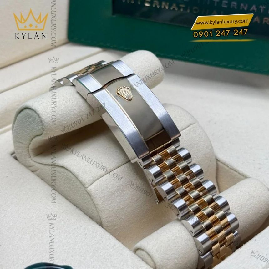 Kỳ Lân Luxury rolex datejust 36 demi la ma 126283rbr 0015 7 Đồng hồ Rolex Datejust 36 demi La Mã vành kim 126283RBR-0015