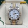 Đồng hồ Rolex Datejust 36 demi La Mã vành kim 126283RBR-0015
