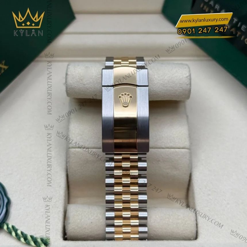Kỳ Lân Luxury rolex datejust 36 demi mat so bac 126233 0031 11 Đồng hồ Rolex Datejust 36 demi mặt số bạc 126233-0031