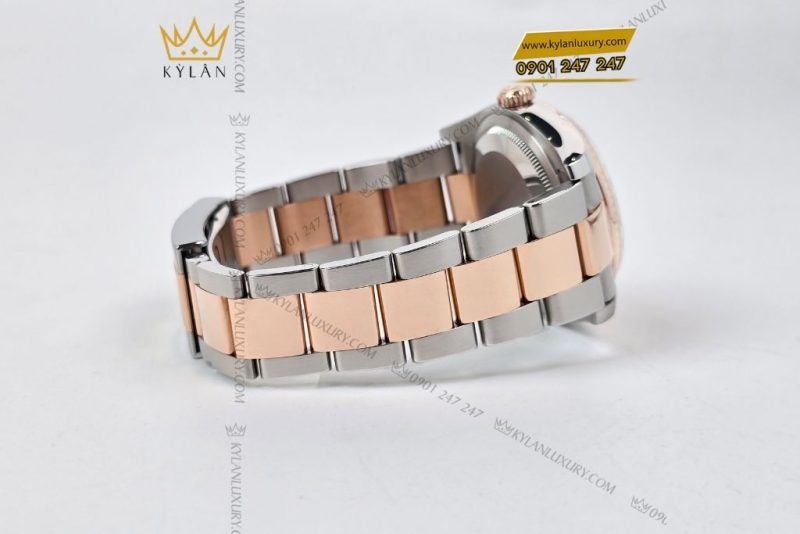 Đồng hồ Rolex Datejust 36 demi vàng hồng vi tính 126231