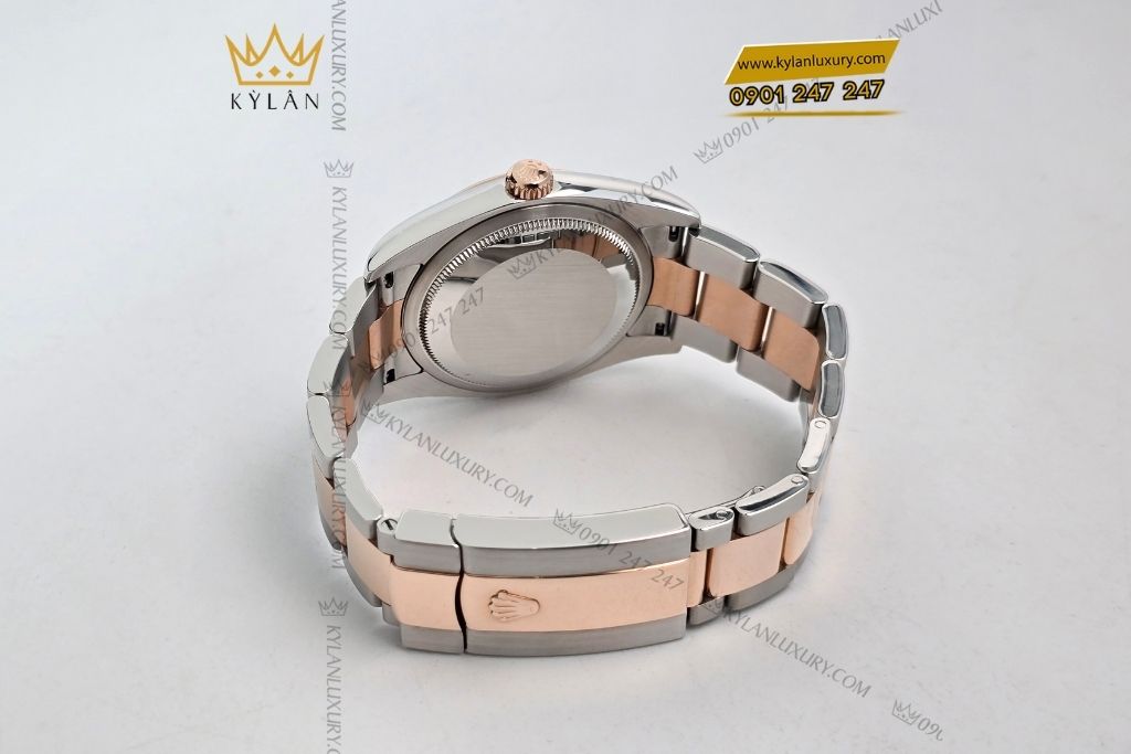 Kỳ Lân Luxury rolex datejust 36 demi vang hong vi tinh 126231 8 Đồng hồ Rolex Datejust 36 demi vàng hồng vi tính 126231