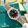 Đồng hồ Rolex Datejust 36 đen vành kim 126281RBR-0007