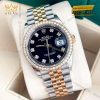 Đồng hồ Rolex Datejust 36 đen vành kim 126283RBR-0007