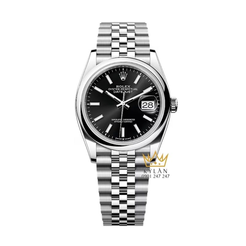 Đồng hồ Rolex Datejust 36 mặt số đen 126200-0003
