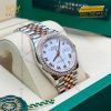 Đồng hồ Rolex Datejust trắng kim cương 126281RBR-0003
