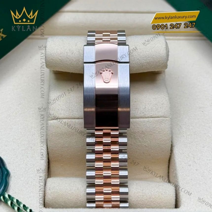 Kỳ Lân Luxury rolex datejust 36 trang kim cuong 126281rbr 0003 6 Đồng hồ Rolex Datejust trắng kim cương 126281RBR-0003