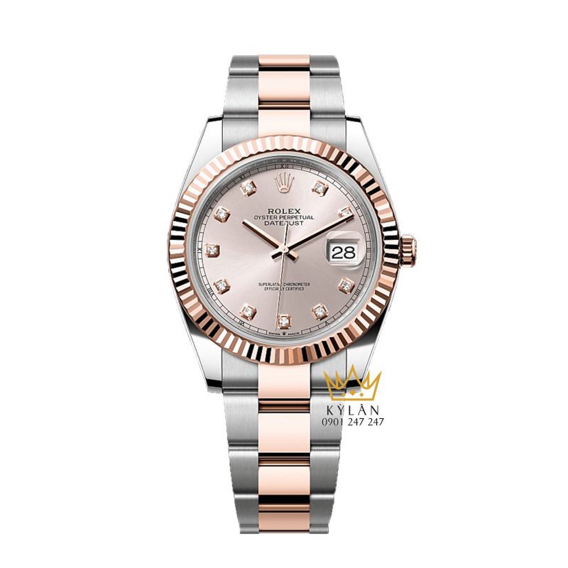 Đồng hồ Rolex Datejust 41 Sundust cọc kim cương 126331-0007