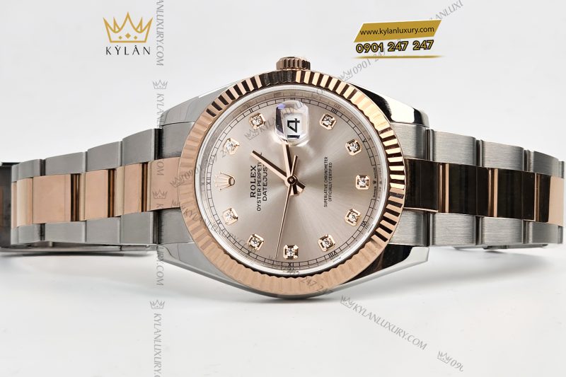 Đồng hồ Rolex Datejust 41 Sundust cọc kim cương 126331-0007
