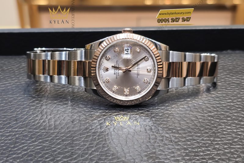 Đồng hồ Rolex Datejust 41 Sundust cọc kim cương 126331-0007