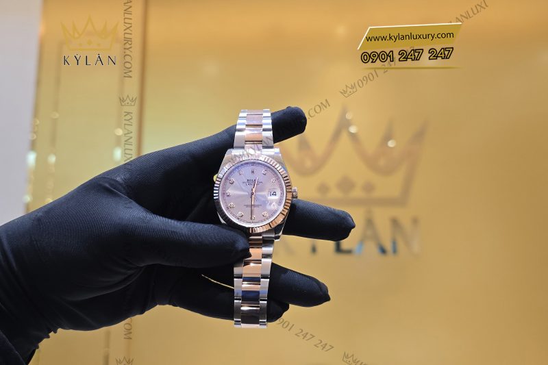 Đồng hồ Rolex Datejust 41 Sundust cọc kim cương 126331-0007