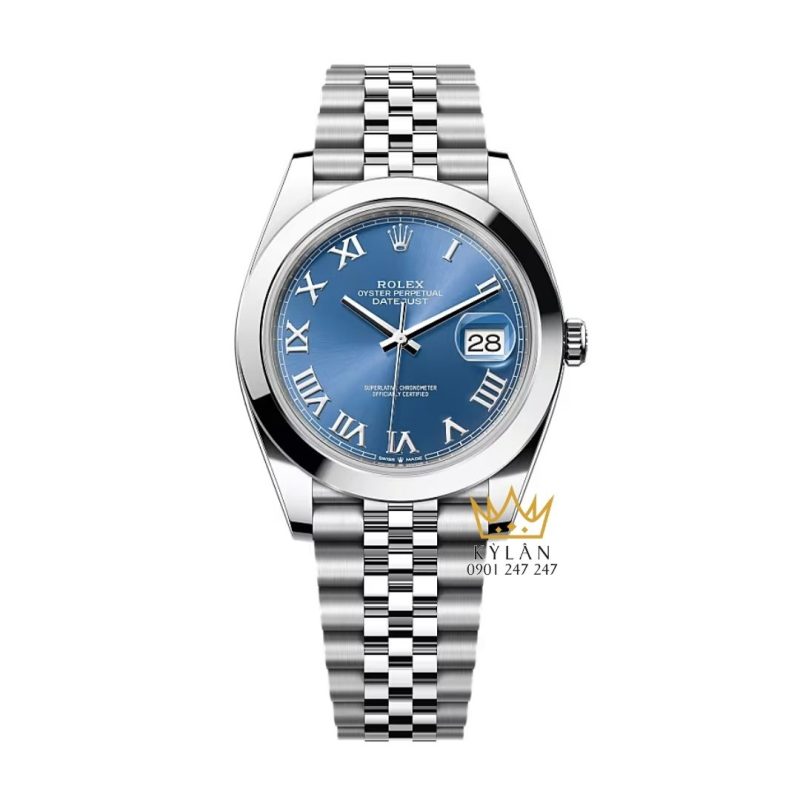 Đồng hồ Rolex Datejust 41 xanh dương La Mã 126300-0018