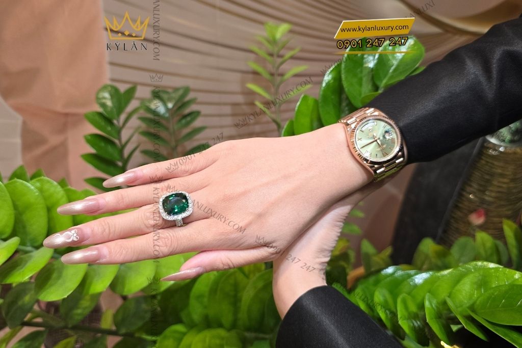 Kỳ Lân Luxury rolex day date 36 everose olive 128235 0089 11 Đồng hồ Rolex Day-Date 36 Olive La Mã 128235-0089