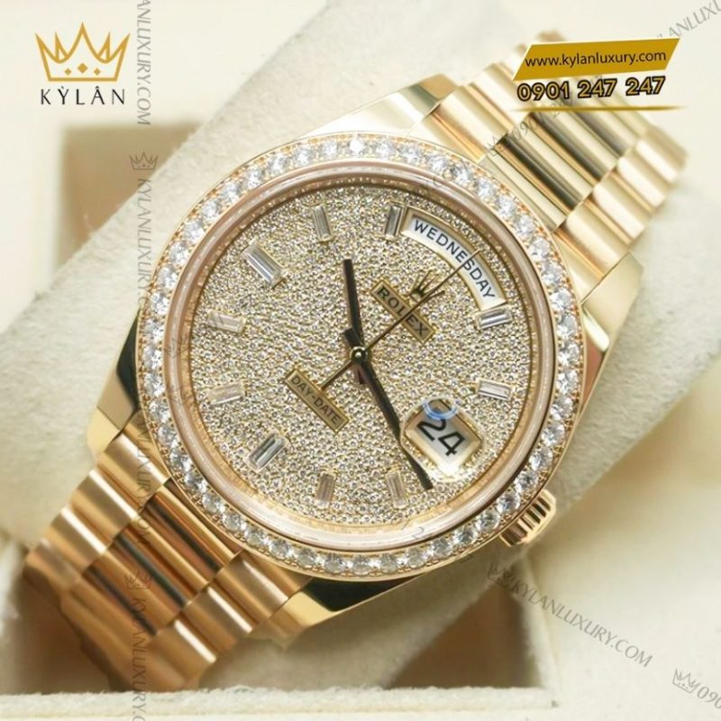 Đồng hồ Rolex Day-Date 40 mặt kim cương 228348RBR-0037