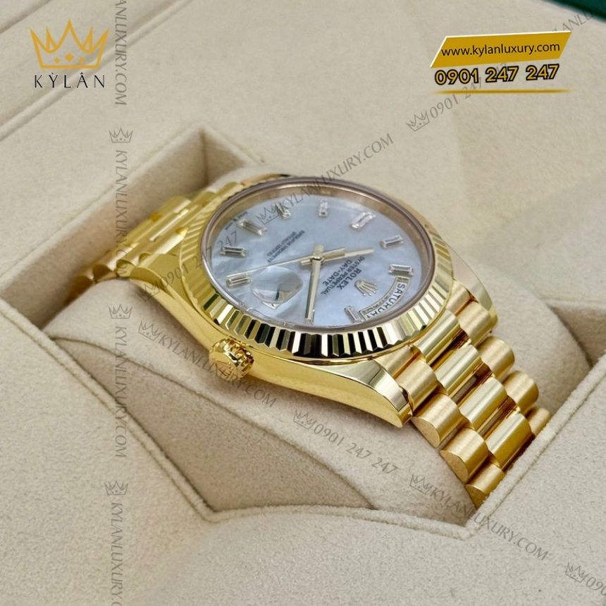 Kỳ Lân Luxury rolex day date 40 mop 228238 0071 8 Đồng hồ Rolex Day‑Date 40 vàng vàng MOP 228238-0071
