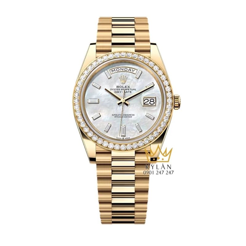 Đồng hồ Rolex Day-Date 40 MOP đính kim cương 228348RBR-0046